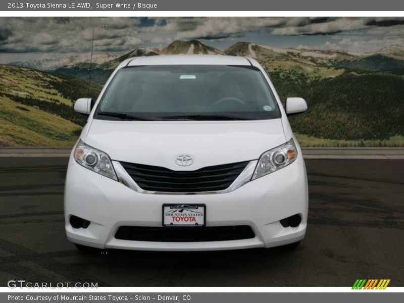 Super White / Bisque 2013 Toyota Sienna LE AWD