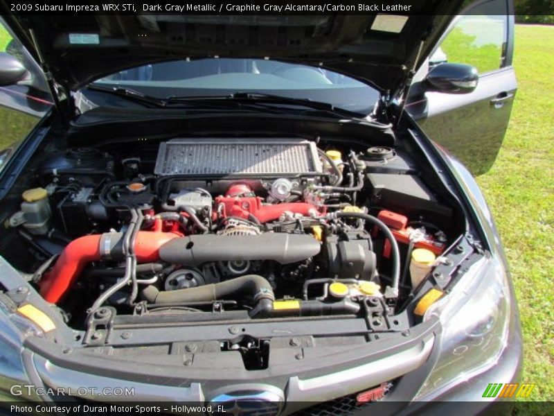 Dark Gray Metallic / Graphite Gray Alcantara/Carbon Black Leather 2009 Subaru Impreza WRX STi