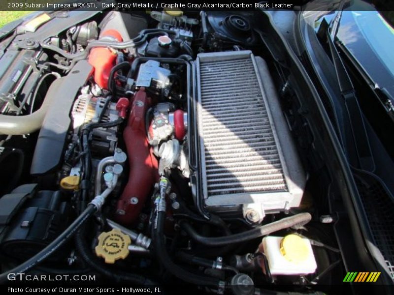 Dark Gray Metallic / Graphite Gray Alcantara/Carbon Black Leather 2009 Subaru Impreza WRX STi