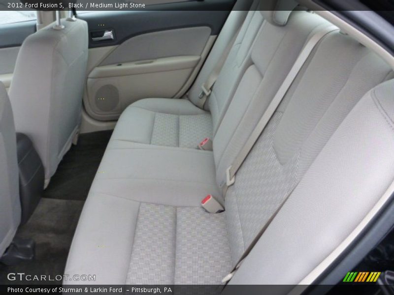 Black / Medium Light Stone 2012 Ford Fusion S