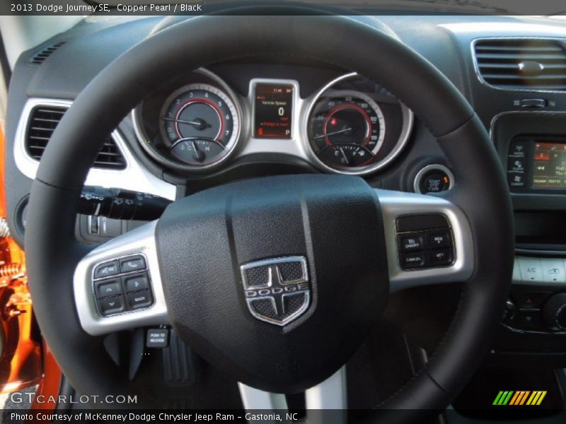 Copper Pearl / Black 2013 Dodge Journey SE