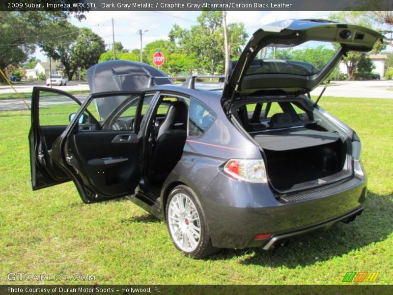 Dark Gray Metallic / Graphite Gray Alcantara/Carbon Black Leather 2009 Subaru Impreza WRX STi