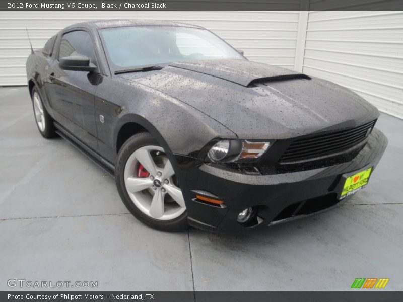 Black / Charcoal Black 2012 Ford Mustang V6 Coupe
