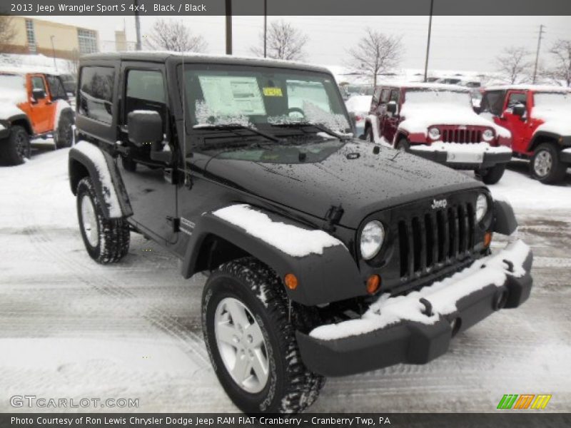 Black / Black 2013 Jeep Wrangler Sport S 4x4