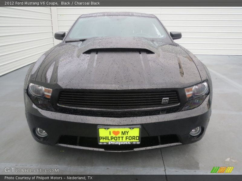 Black / Charcoal Black 2012 Ford Mustang V6 Coupe
