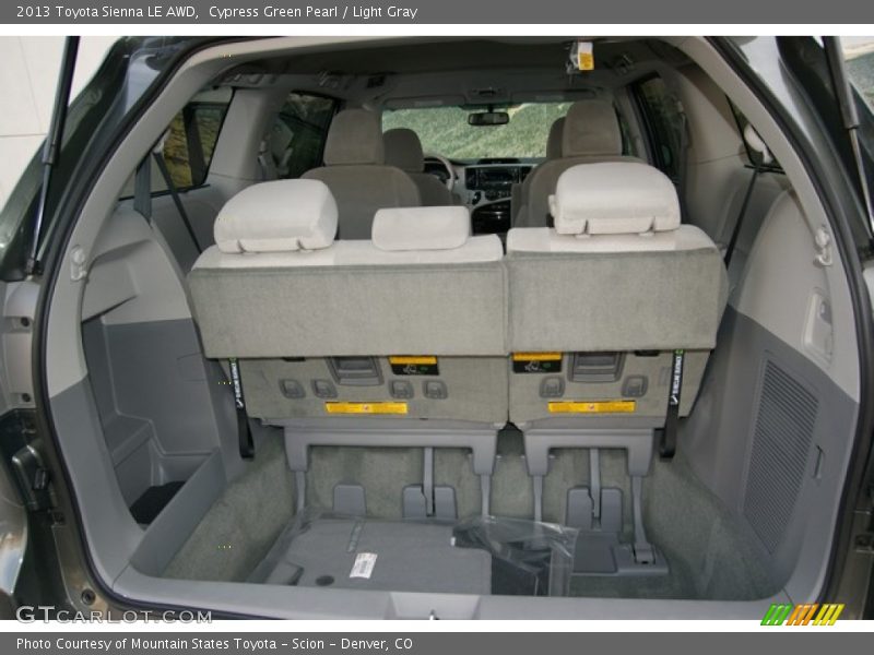 Cypress Green Pearl / Light Gray 2013 Toyota Sienna LE AWD