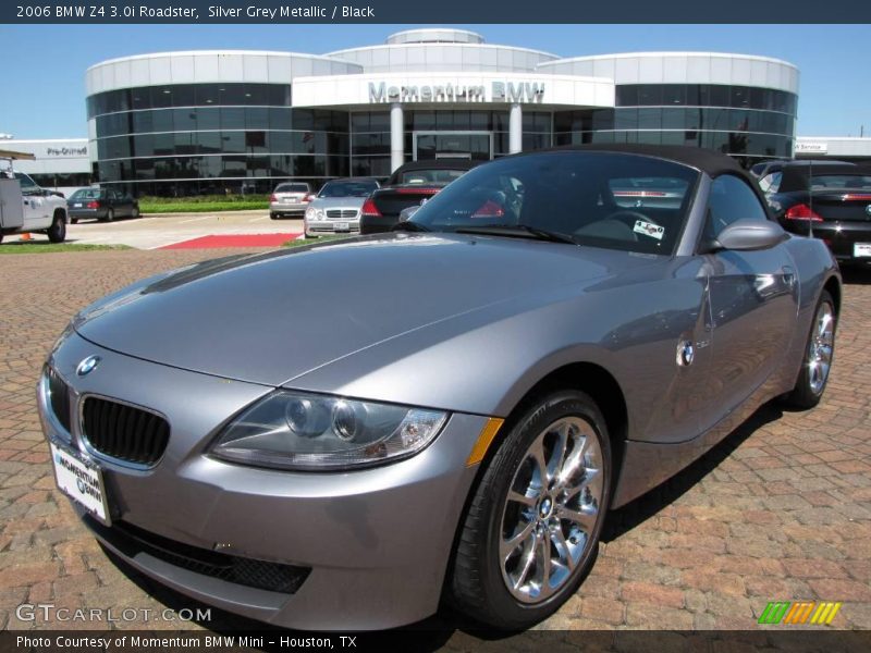 Silver Grey Metallic / Black 2006 BMW Z4 3.0i Roadster