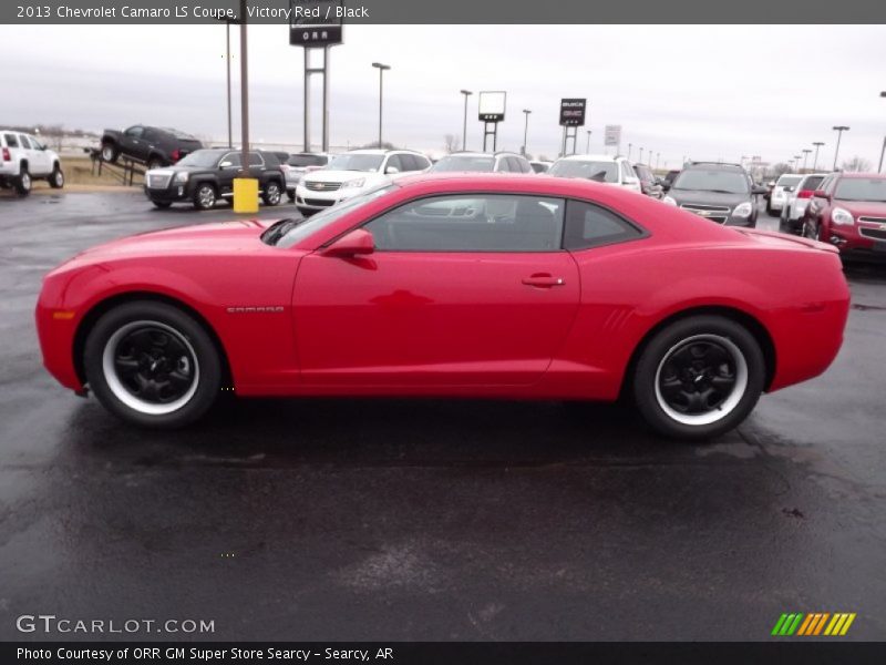 Victory Red / Black 2013 Chevrolet Camaro LS Coupe