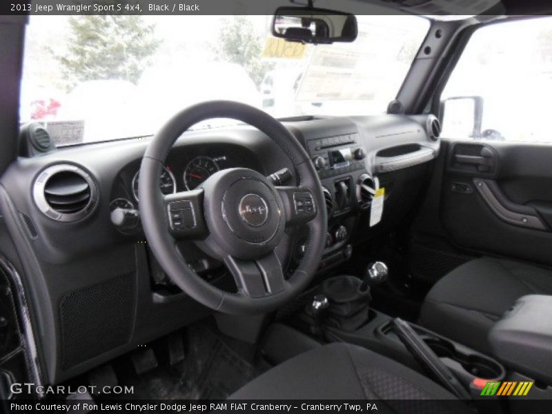 Black / Black 2013 Jeep Wrangler Sport S 4x4