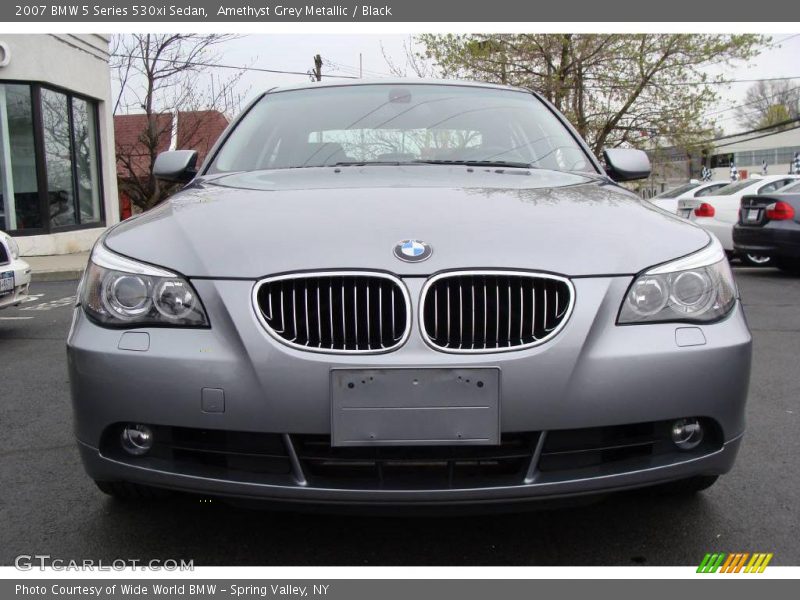 Amethyst Grey Metallic / Black 2007 BMW 5 Series 530xi Sedan