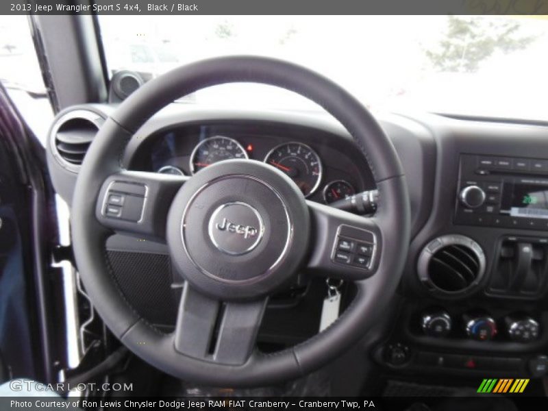 Black / Black 2013 Jeep Wrangler Sport S 4x4