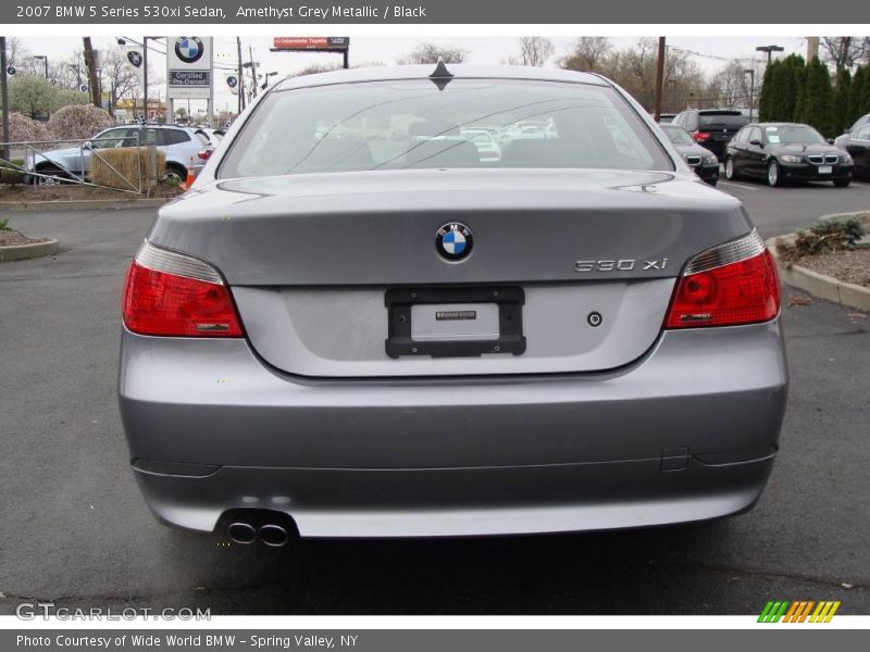 Amethyst Grey Metallic / Black 2007 BMW 5 Series 530xi Sedan