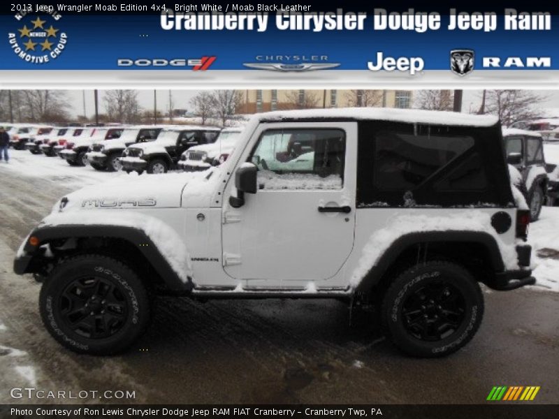 Bright White / Moab Black Leather 2013 Jeep Wrangler Moab Edition 4x4