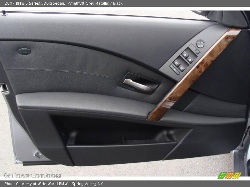 Amethyst Grey Metallic / Black 2007 BMW 5 Series 530xi Sedan