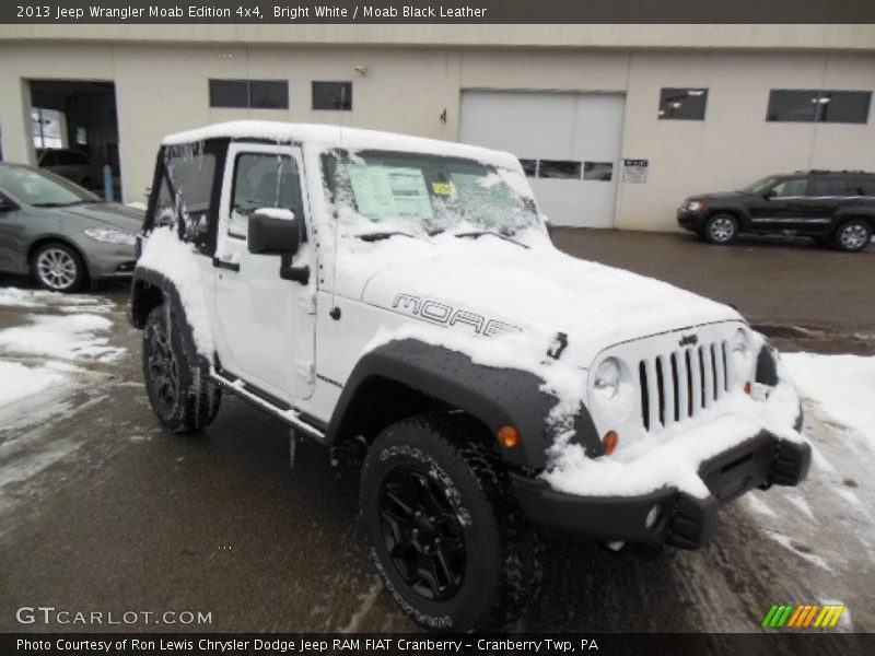 Bright White / Moab Black Leather 2013 Jeep Wrangler Moab Edition 4x4