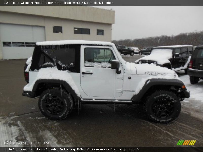 Bright White / Moab Black Leather 2013 Jeep Wrangler Moab Edition 4x4