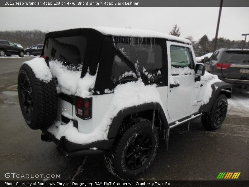 Bright White / Moab Black Leather 2013 Jeep Wrangler Moab Edition 4x4
