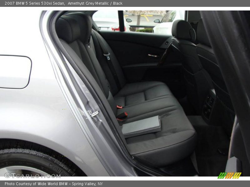 Amethyst Grey Metallic / Black 2007 BMW 5 Series 530xi Sedan