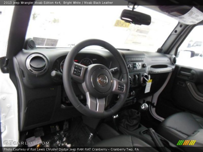 Bright White / Moab Black Leather 2013 Jeep Wrangler Moab Edition 4x4