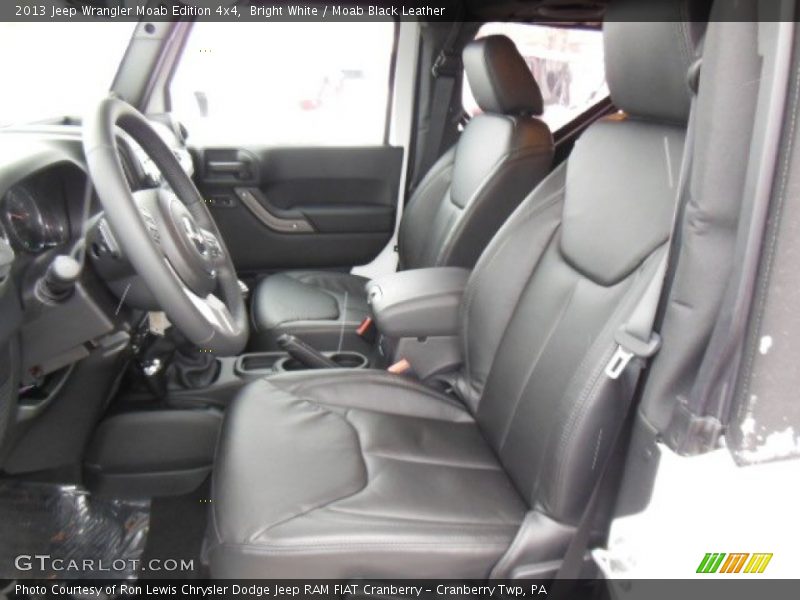 Bright White / Moab Black Leather 2013 Jeep Wrangler Moab Edition 4x4