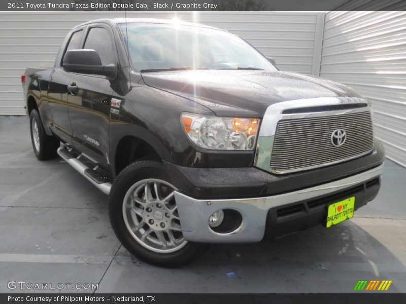 Black / Graphite Gray 2011 Toyota Tundra Texas Edition Double Cab