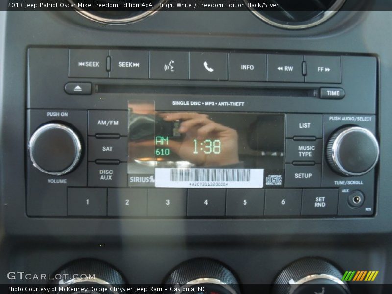 Audio System of 2013 Patriot Oscar Mike Freedom Edition 4x4