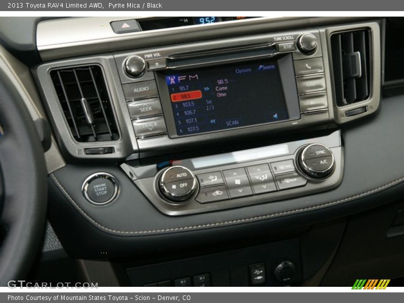 Controls of 2013 RAV4 Limited AWD