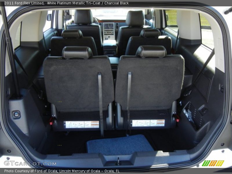 White Platinum Metallic Tri-Coat / Charcoal Black 2011 Ford Flex Limited