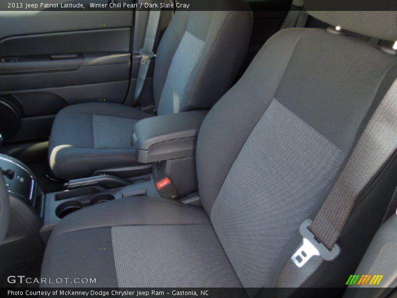 Winter Chill Pearl / Dark Slate Gray 2013 Jeep Patriot Latitude