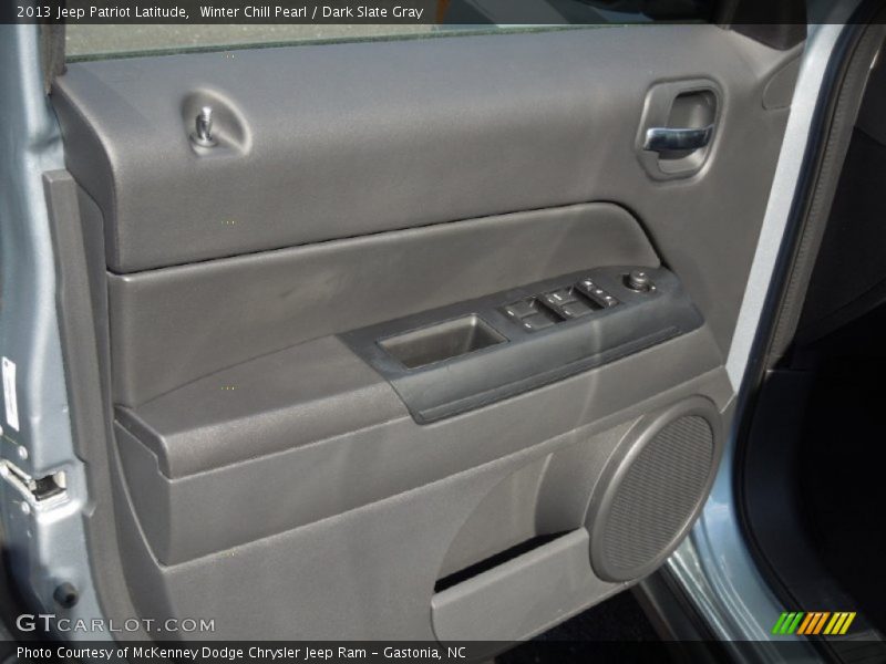 Winter Chill Pearl / Dark Slate Gray 2013 Jeep Patriot Latitude