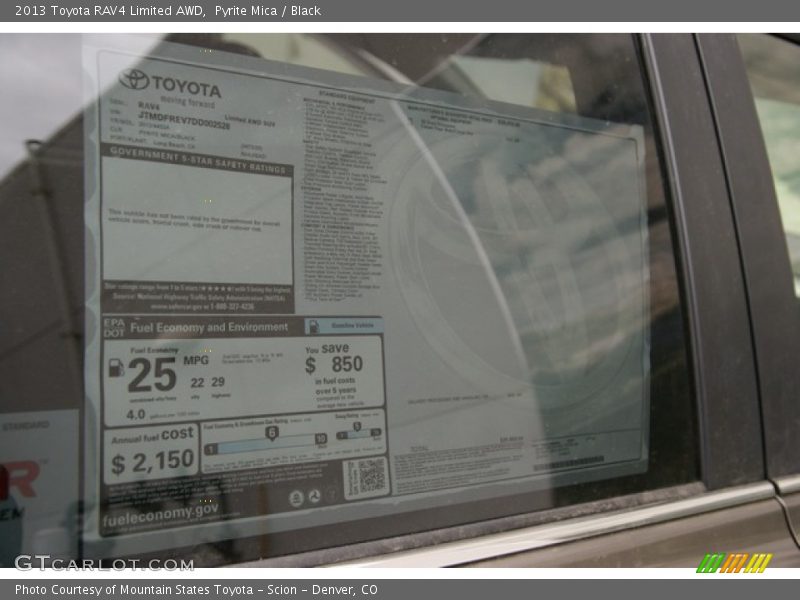 Pyrite Mica / Black 2013 Toyota RAV4 Limited AWD