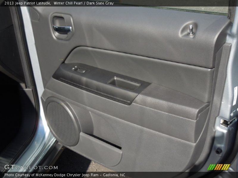 Winter Chill Pearl / Dark Slate Gray 2013 Jeep Patriot Latitude