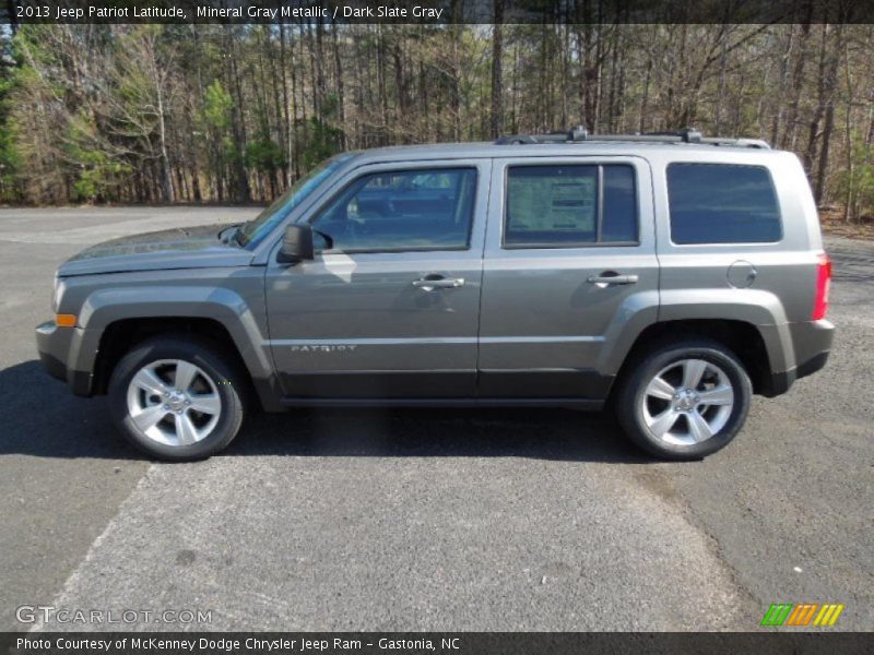 Mineral Gray Metallic / Dark Slate Gray 2013 Jeep Patriot Latitude
