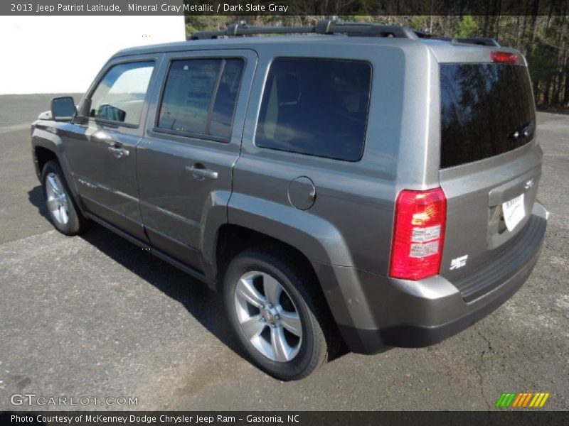 Mineral Gray Metallic / Dark Slate Gray 2013 Jeep Patriot Latitude