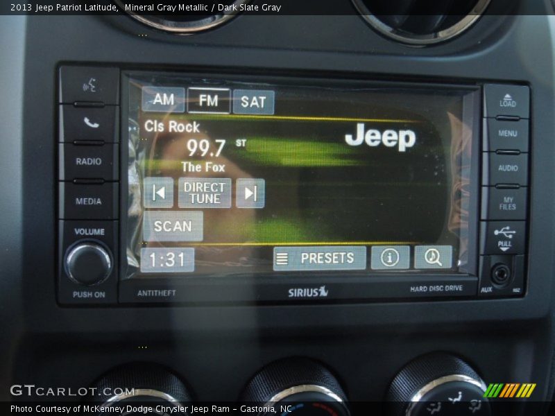 Mineral Gray Metallic / Dark Slate Gray 2013 Jeep Patriot Latitude
