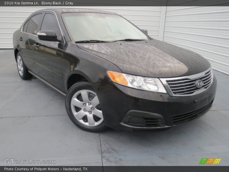 Ebony Black / Gray 2010 Kia Optima LX