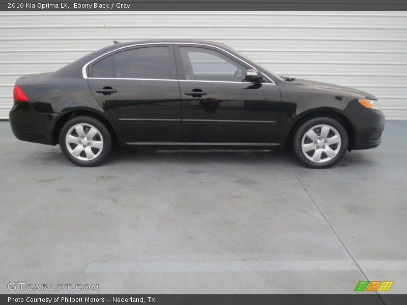 Ebony Black / Gray 2010 Kia Optima LX