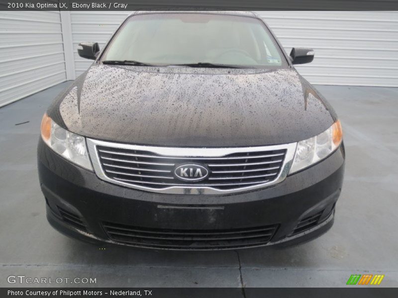 Ebony Black / Gray 2010 Kia Optima LX