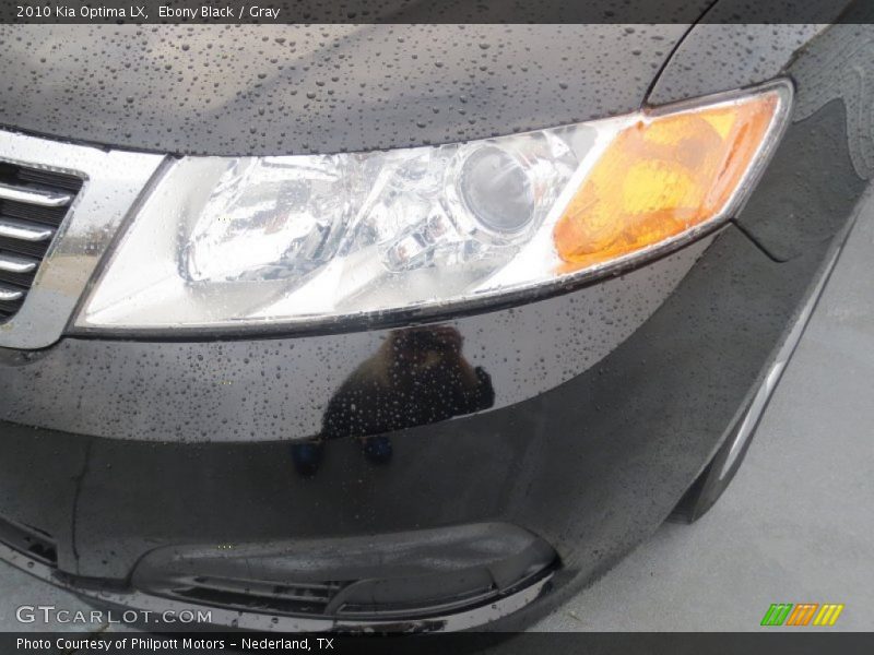 Ebony Black / Gray 2010 Kia Optima LX