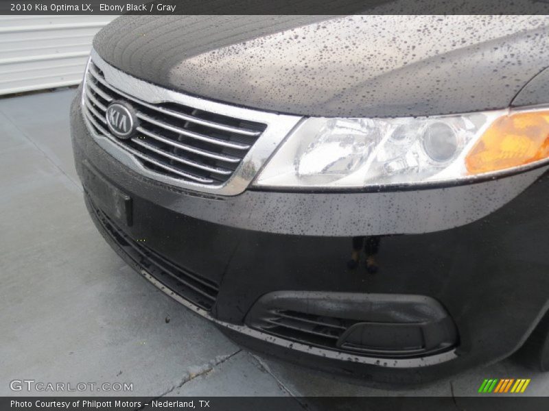 Ebony Black / Gray 2010 Kia Optima LX