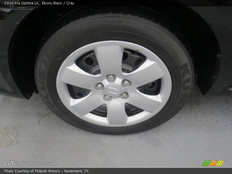 Ebony Black / Gray 2010 Kia Optima LX