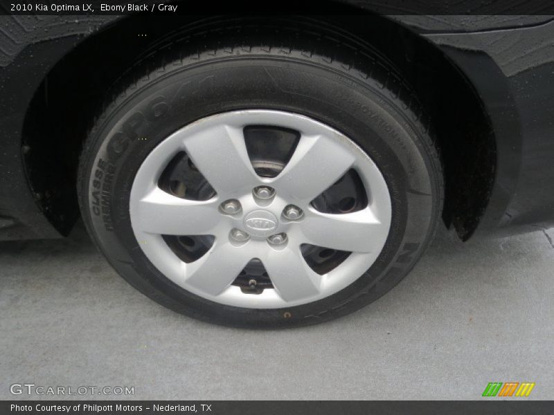 Ebony Black / Gray 2010 Kia Optima LX