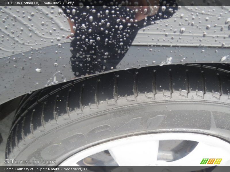 Ebony Black / Gray 2010 Kia Optima LX