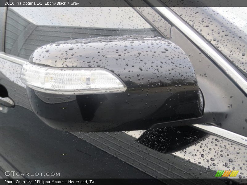 Ebony Black / Gray 2010 Kia Optima LX