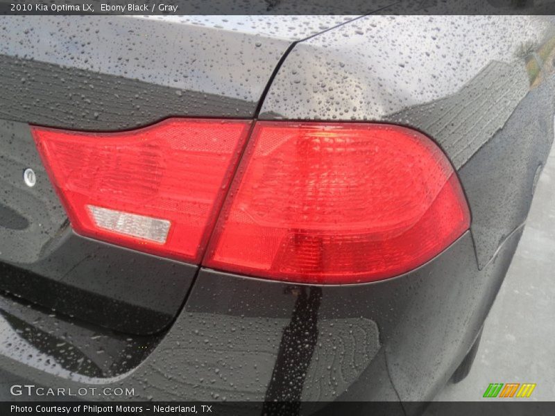 Ebony Black / Gray 2010 Kia Optima LX