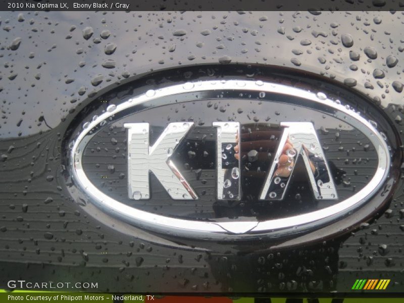 Ebony Black / Gray 2010 Kia Optima LX