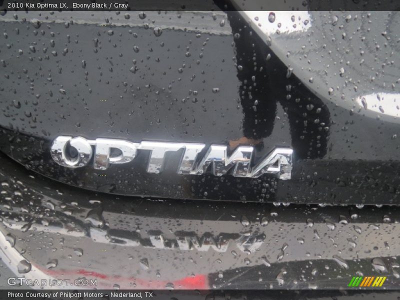 Ebony Black / Gray 2010 Kia Optima LX