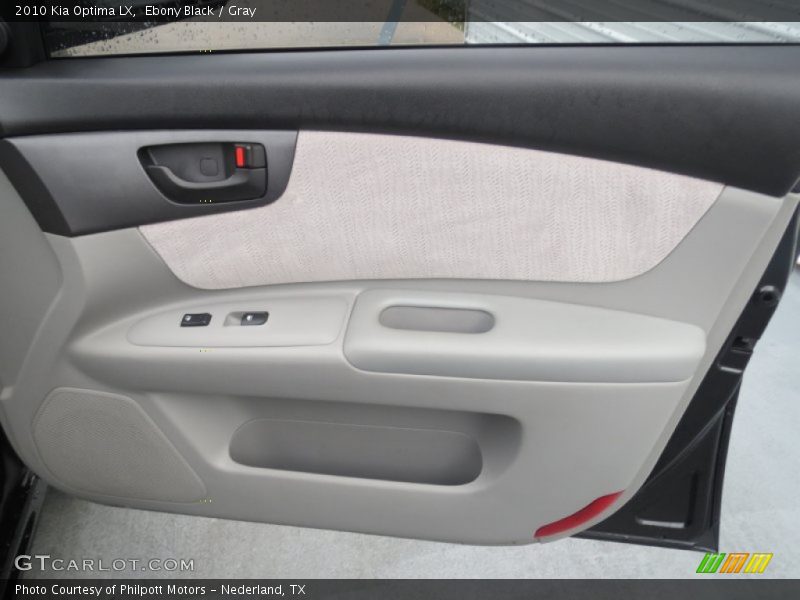 Ebony Black / Gray 2010 Kia Optima LX