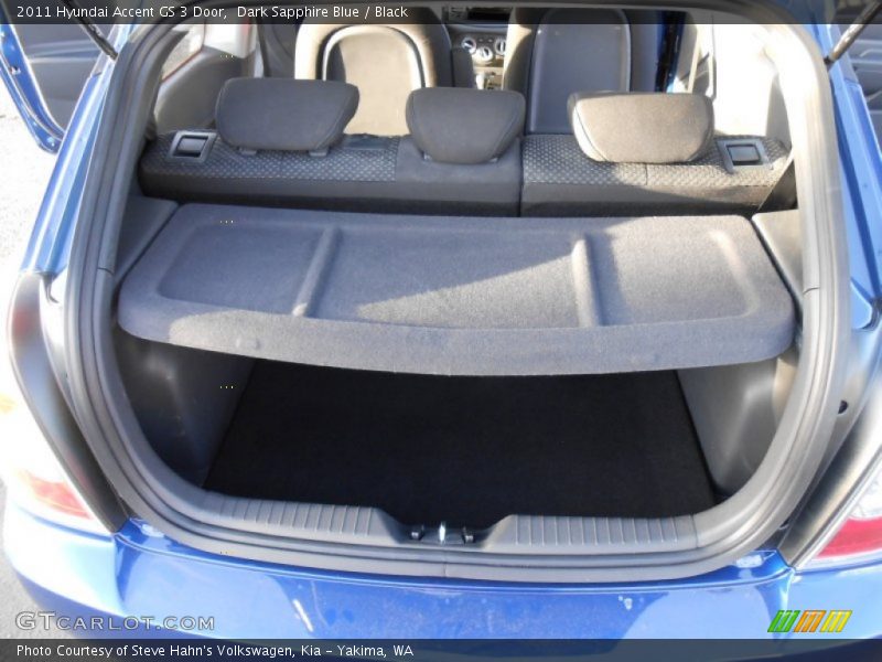 Dark Sapphire Blue / Black 2011 Hyundai Accent GS 3 Door
