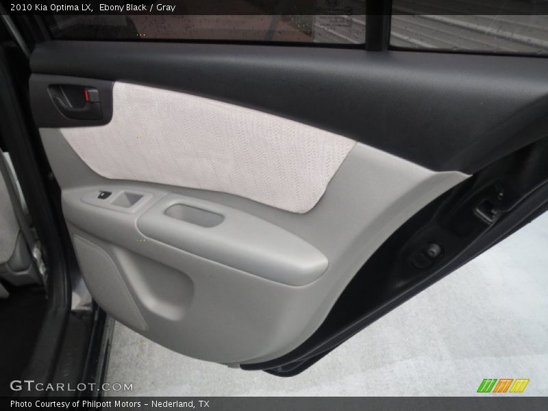 Ebony Black / Gray 2010 Kia Optima LX